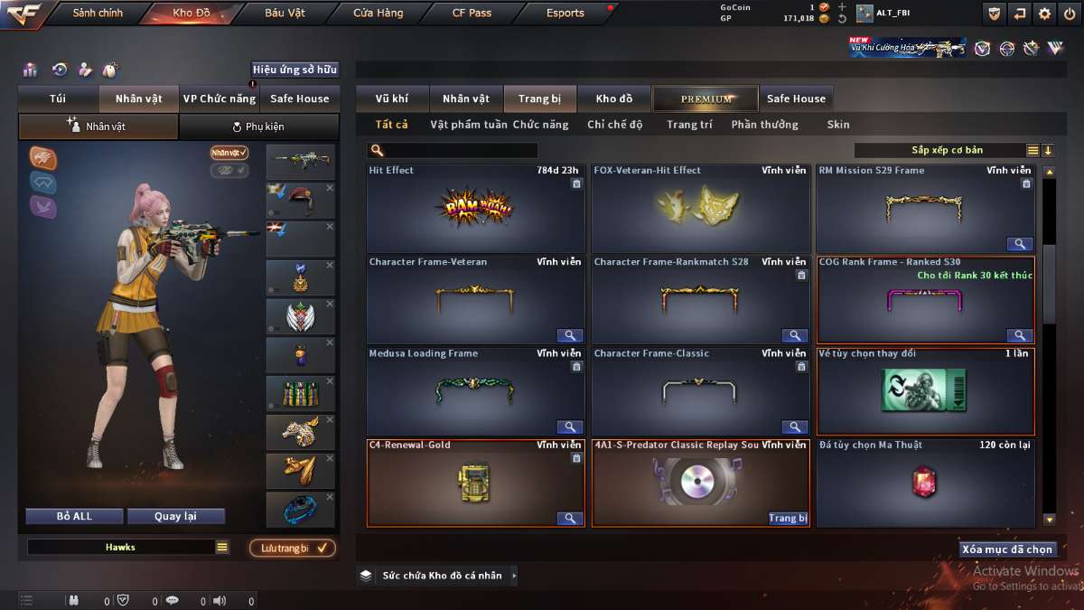 shop acc cf uy tin gia re